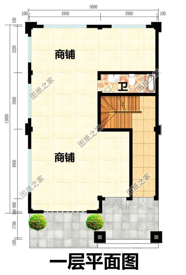 帶商鋪的農(nóng)村自建房設(shè)計(jì)圖紙，在家躺著就能掙錢