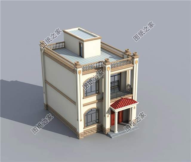 主體造價15萬左右的二層別墅設(shè)計圖，簡單中帶著時尚