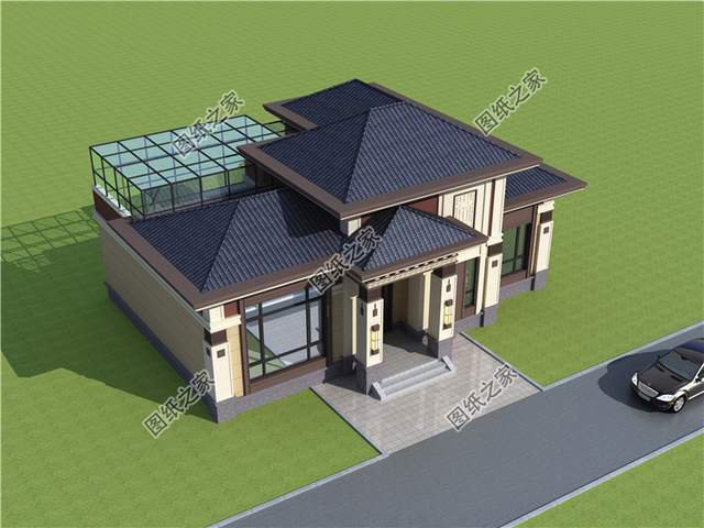 帶陽光房的二層別墅設(shè)計(jì)圖，讓我們領(lǐng)略四季春華秋實(shí)