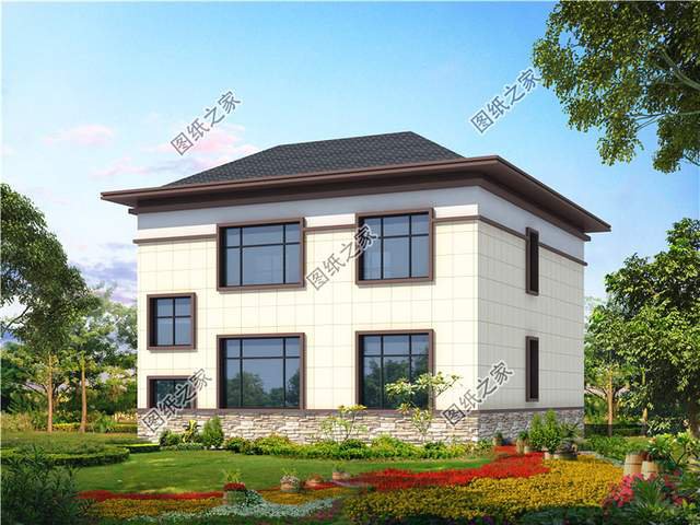 帶陽光房的二層別墅設(shè)計(jì)圖，讓我們領(lǐng)略四季春華秋實(shí)