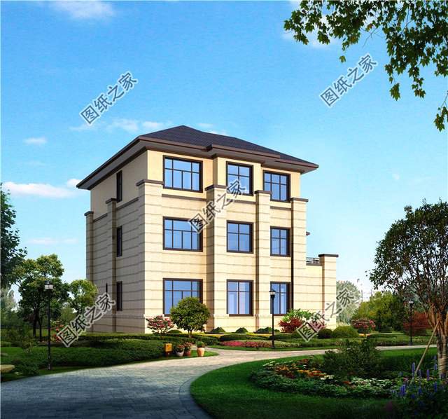 三開間的新中式別墅效果圖，雍容華貴盡顯大宅風范