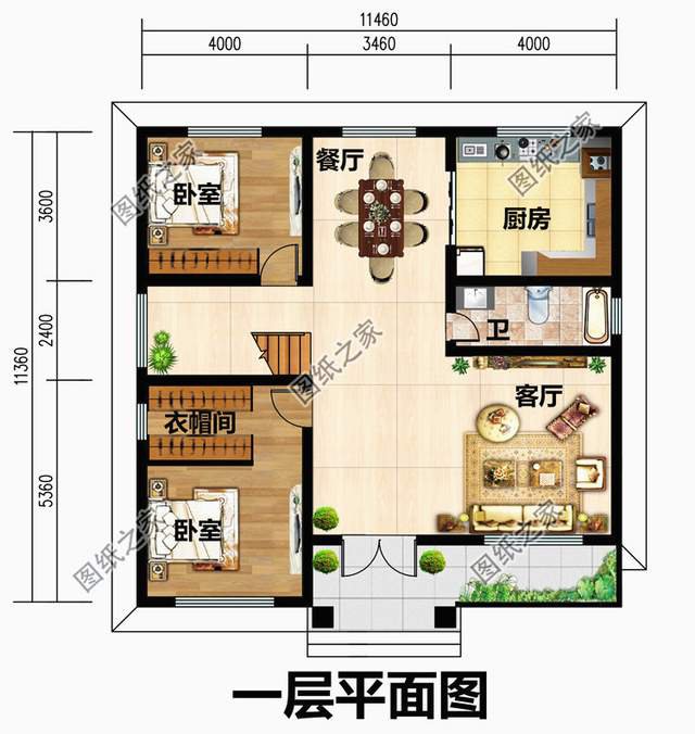 占地120平左右，帶露臺的超實用二層小洋房，濃濃的煙火氣