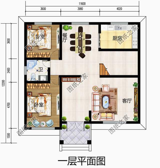 占地120平左右，帶露臺的超實用二層小洋房，濃濃的煙火氣