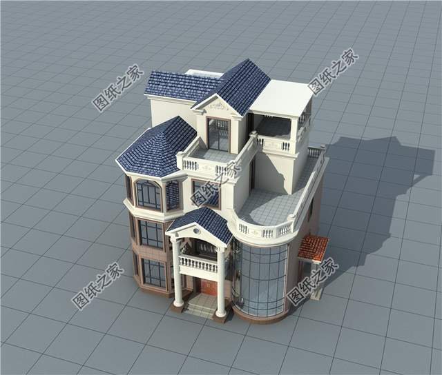 霸氣外漏的鄉(xiāng)村四層別墅設計圖，想低調(diào)都不行