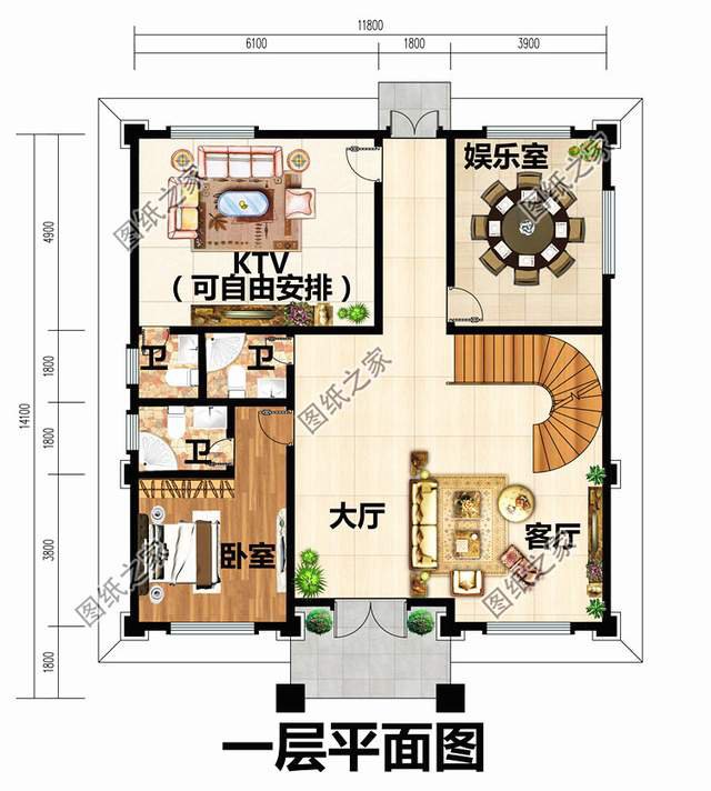 霸氣外漏的鄉(xiāng)村四層別墅設計圖，想低調(diào)都不行