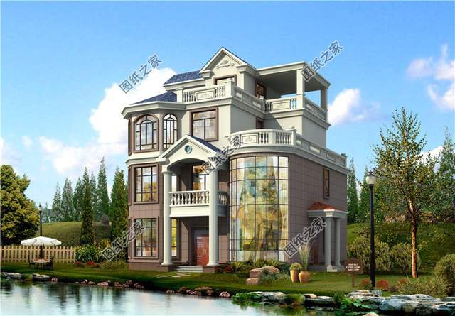 霸氣外漏的鄉(xiāng)村四層別墅設計圖，想低調(diào)都不行