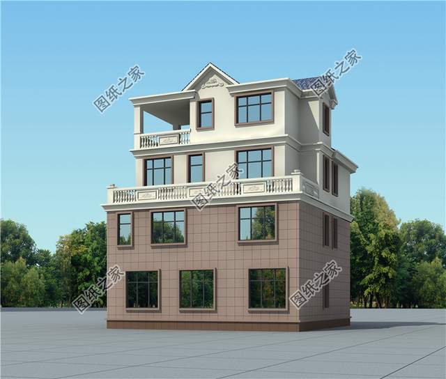 霸氣外漏的鄉(xiāng)村四層別墅設計圖，想低調(diào)都不行