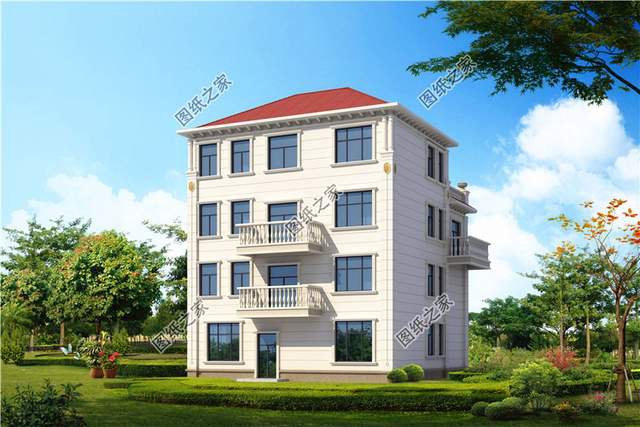 霸氣外漏的鄉(xiāng)村四層別墅設計圖，想低調(diào)都不行