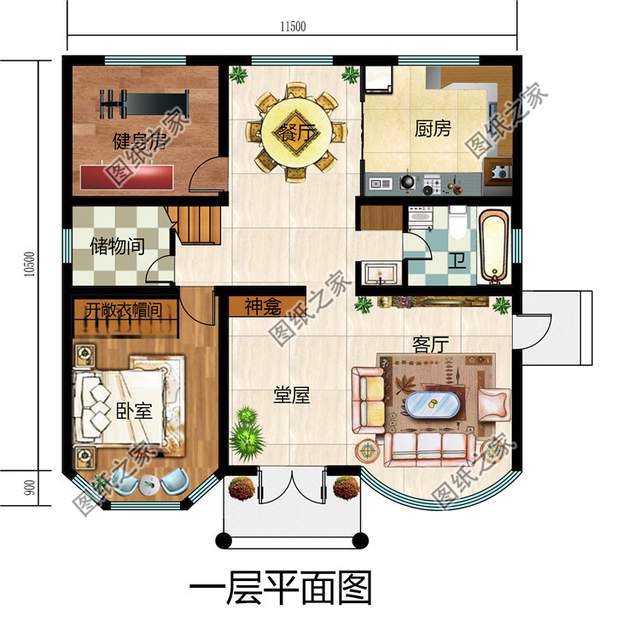 霸氣外漏的鄉(xiāng)村四層別墅設計圖，想低調(diào)都不行