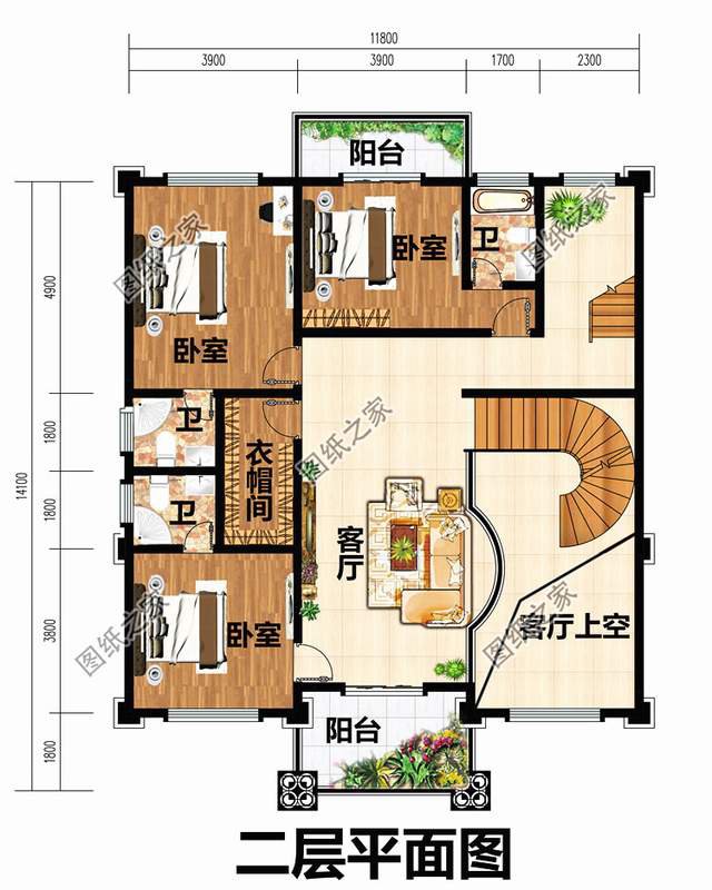霸氣外漏的鄉(xiāng)村四層別墅設計圖，想低調(diào)都不行