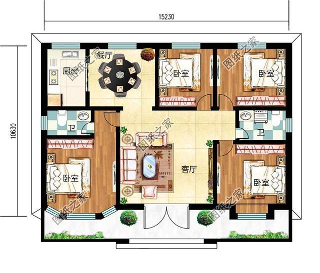 大家公認(rèn)完美的大平層戶型設(shè)計圖，用它養(yǎng)老你就說好不好
