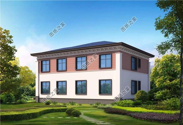 現(xiàn)代化時(shí)尚簡(jiǎn)約二層別墅設(shè)計(jì)圖紙，潮流時(shí)尚