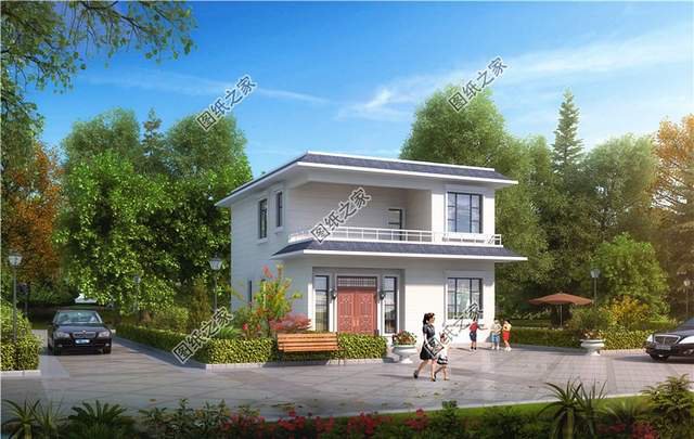 農(nóng)村宅地基小，開間8米左右的二層房屋設(shè)計(jì)圖滿足你的條件