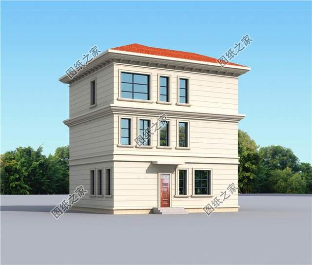 農村二層半自建房設計圖，在大而不俗的露臺上看日出日落