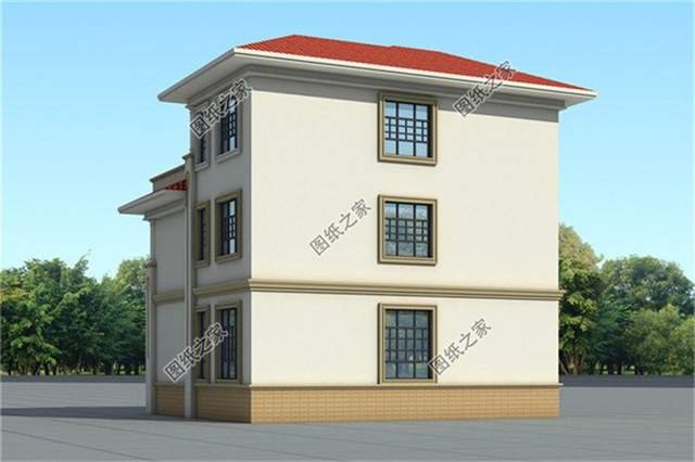 農村二層半自建房設計圖，在大而不俗的露臺上看日出日落