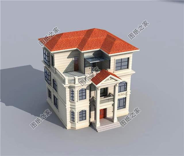 農村二層半自建房設計圖，在大而不俗的露臺上看日出日落