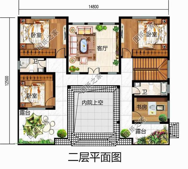 適合農(nóng)村居住的小戶型新中式二層四合院，世間最美好的風(fēng)景