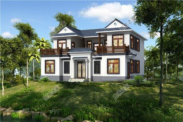 適合農(nóng)村居住的小戶型新中式二層四合院，世間最美好的風(fēng)景