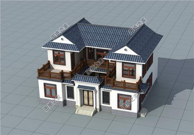 適合農(nóng)村居住的小戶型新中式二層四合院，世間最美好的風(fēng)景