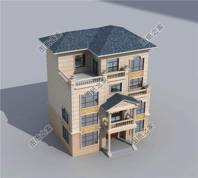占地130平左右四層樓房設(shè)計圖，三代同堂都能住得過來