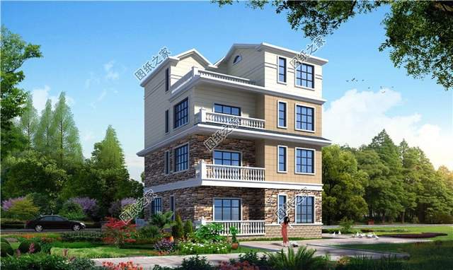 占地130平左右四層樓房設(shè)計圖，三代同堂都能住得過來