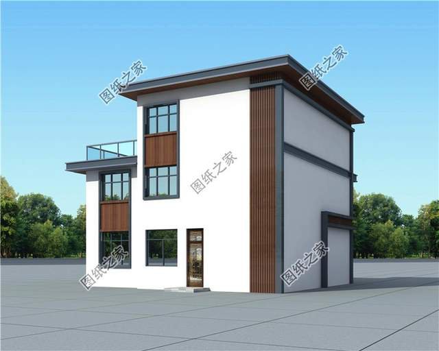 極簡現(xiàn)代風格三層自建房，簡單的線條勾勒出神清氣爽的感覺