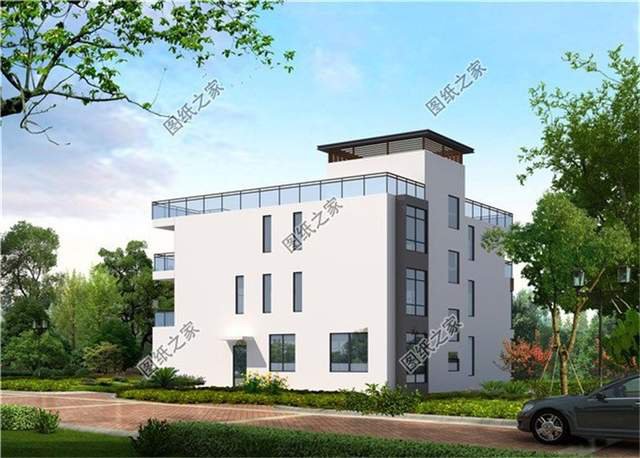 極簡現(xiàn)代風格三層自建房，簡單的線條勾勒出神清氣爽的感覺