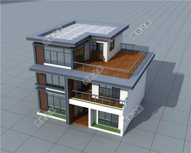 極簡現(xiàn)代風格三層自建房，簡單的線條勾勒出神清氣爽的感覺