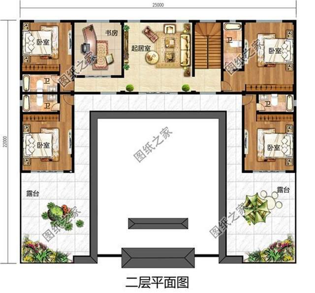 新中式二層四合院帶車庫，彰顯更高端的品質(zhì)生活