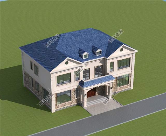 二層雙拼別墅設(shè)計(jì)圖，雙拼別墅不分離，兄弟姐妹感情深