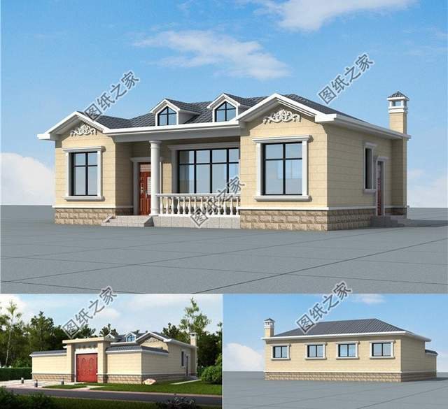 占地120平一層平房設(shè)計圖紙，讓我們的生活未來可期