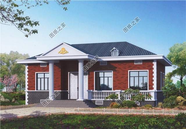 占地120平一層平房設(shè)計圖紙，讓我們的生活未來可期