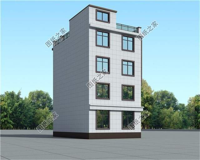 平屋頂四層迷你小別墅占地小功能全，再也不用擔(dān)心一家人不夠住了