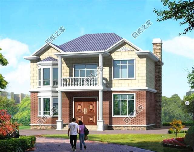 非常適合農(nóng)村自建的二層別墅設(shè)計(jì)圖紙，簡(jiǎn)約美觀，讓人心動(dòng)不已