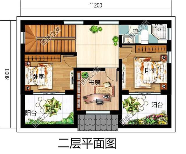 非常適合農(nóng)村自建的二層別墅設(shè)計(jì)圖紙，簡(jiǎn)約美觀，讓人心動(dòng)不已