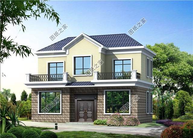 非常適合農(nóng)村自建的二層別墅設(shè)計(jì)圖紙，簡(jiǎn)約美觀，讓人心動(dòng)不已