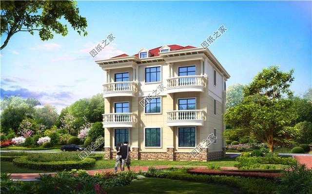 農(nóng)村三層獨(dú)棟別墅設(shè)計圖紙，看到第一款我就忍不住贊嘆了