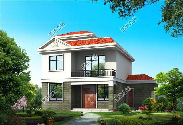 最接地氣的農(nóng)村二層自建房設計圖，帶配房煙氣裊裊芳香四溢