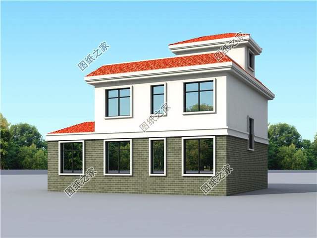 最接地氣的農(nóng)村二層自建房設計圖，帶配房煙氣裊裊芳香四溢