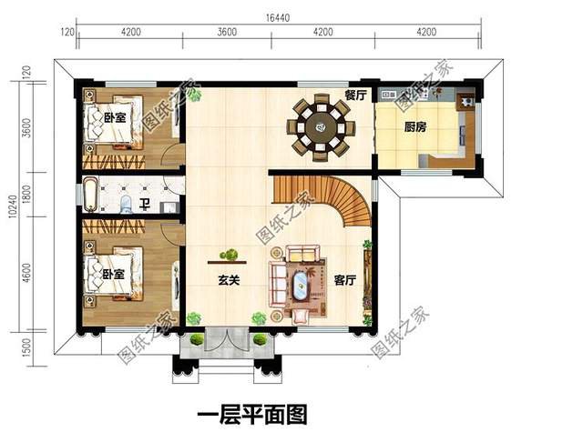 最接地氣的農(nóng)村二層自建房設計圖，帶配房煙氣裊裊芳香四溢