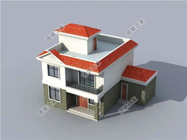 最接地氣的農(nóng)村二層自建房設計圖，帶配房煙氣裊裊芳香四溢