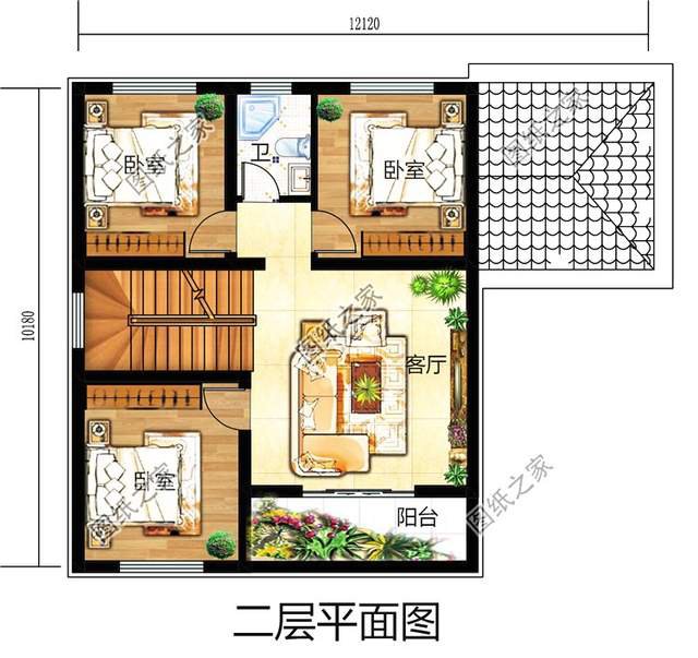 最接地氣的農(nóng)村二層自建房設計圖，帶配房煙氣裊裊芳香四溢