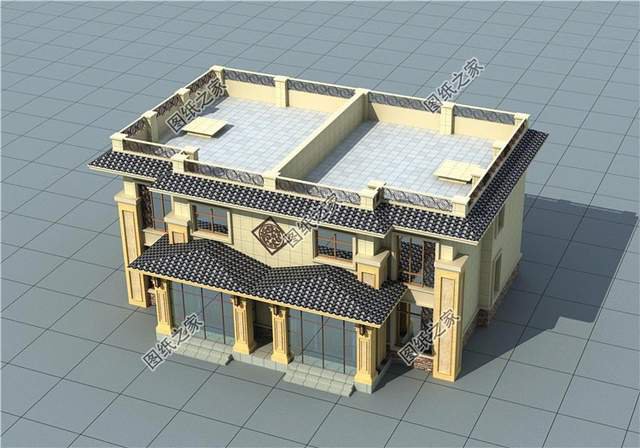 平屋頂雙拼農(nóng)村別墅，兄弟建房其利斷金，老人也會樂見其成