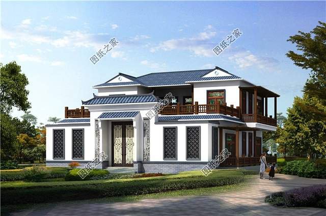 在農(nóng)村有一棟這樣的中式二層四合院，你就是人生的贏家