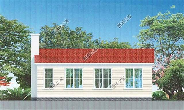 開(kāi)間12米×10米一層別墅設(shè)計(jì)圖紙，讓人一見(jiàn)傾心的田園別墅