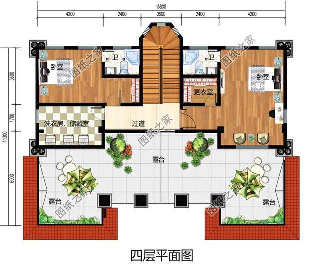 漂亮的房子百里挑一四層歐式別墅效果圖，滿足你對(duì)奢華的概念