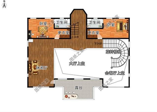 漂亮的房子百里挑一四層歐式別墅效果圖，滿足你對(duì)奢華的概念