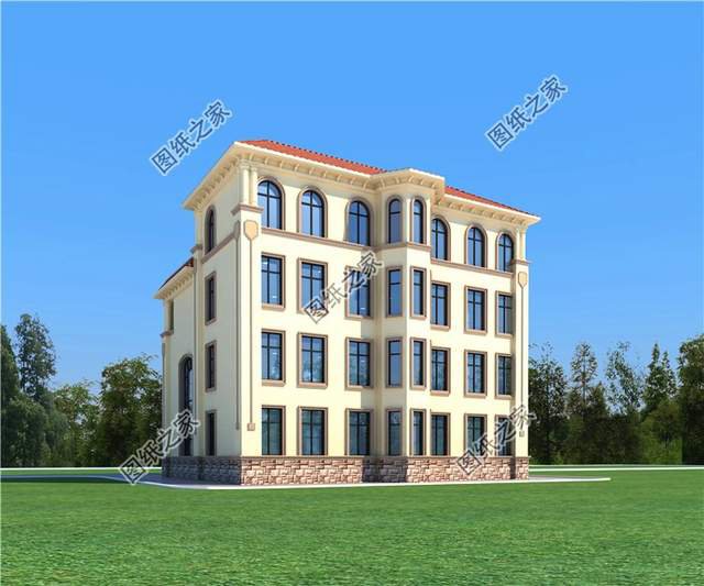 漂亮的房子百里挑一四層歐式別墅效果圖，滿足你對(duì)奢華的概念