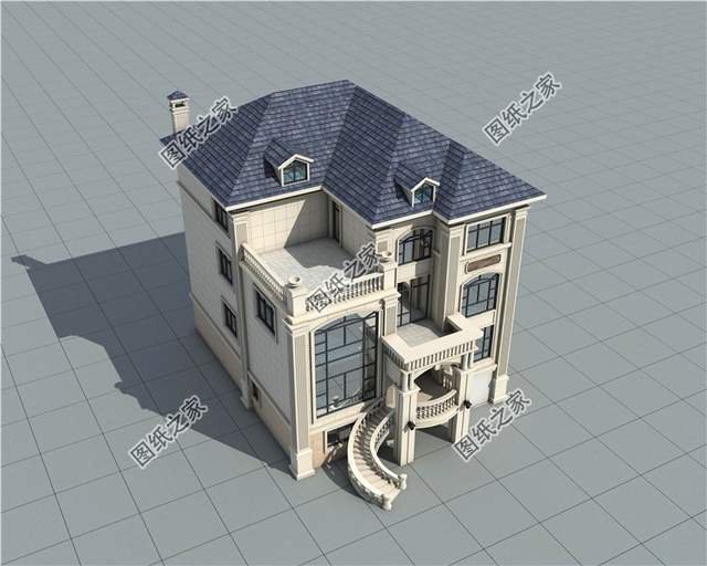 漂亮的房子百里挑一四層歐式別墅效果圖，滿足你對(duì)奢華的概念