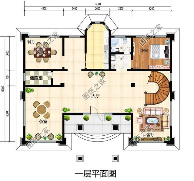 漂亮的房子百里挑一四層歐式別墅效果圖，滿足你對(duì)奢華的概念